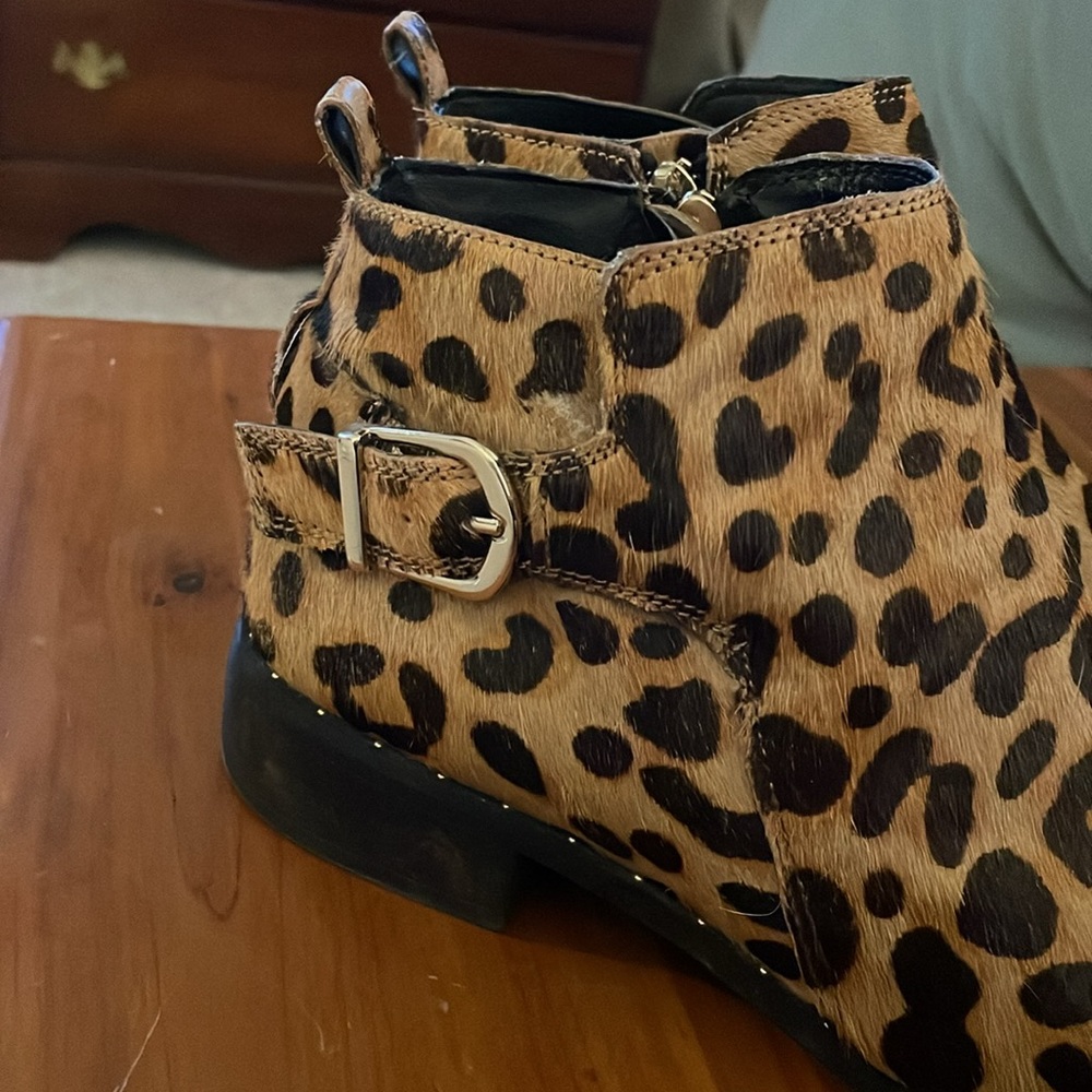 Leopard Print Booties - image 2